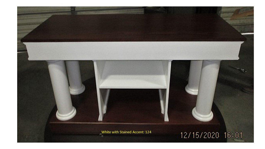 Communion Table Custom 810-Back 124-Communion Tables and Altars-Podiums Direct