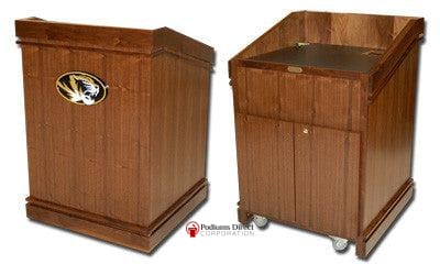 Handcrafted Solid Hardwood Lectern Heritage-Front and Back-Handcrafted Solid Hardwood Pulpits, Podiums and Lecterns-Podiums Direct