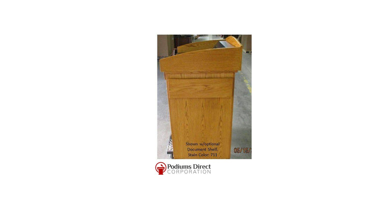 Multimedia Lectern Monarch-Closed Document Drawer-Multimedia Podiums and Lecterns-Podiums Direct