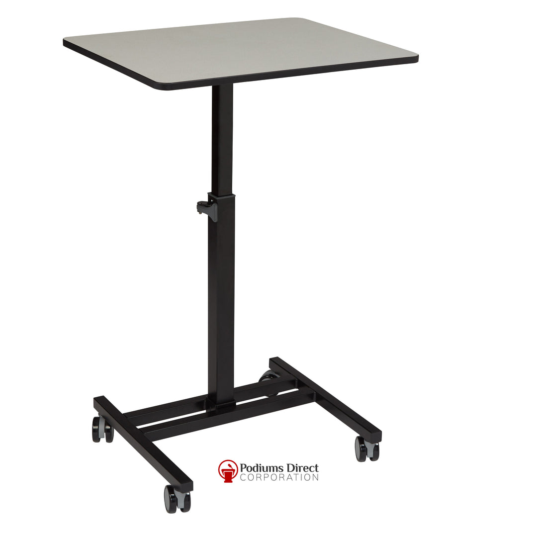Presentation AV Cart EDTC EDUTOUCH Sit & Stand Cart Oklahoma Sound-Angle View-Presentation AV Carts, Laptop Carts and Sit Stand Desk-Podiums Direct