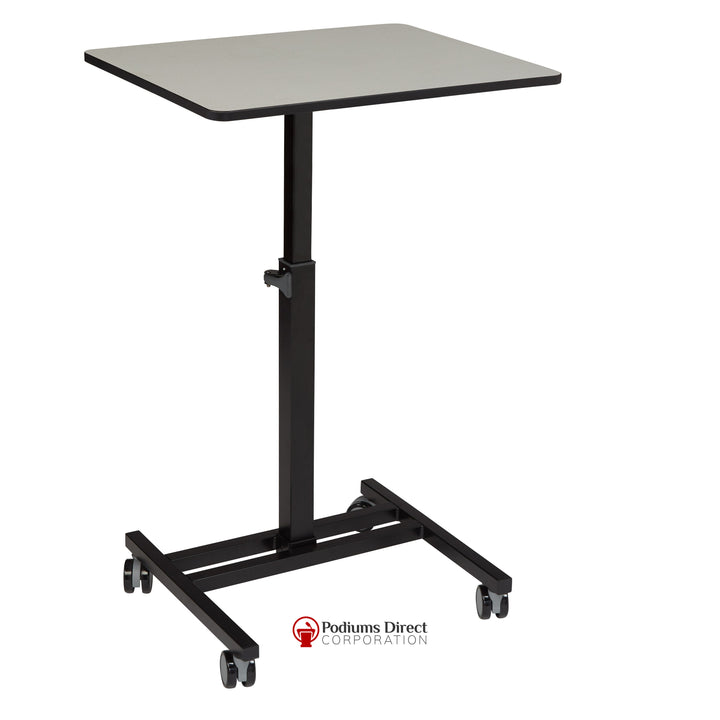 Presentation AV Cart EDTC EDUTOUCH Sit & Stand Cart Oklahoma Sound-Angle View-Presentation AV Carts, Laptop Carts and Sit Stand Desk-Podiums Direct