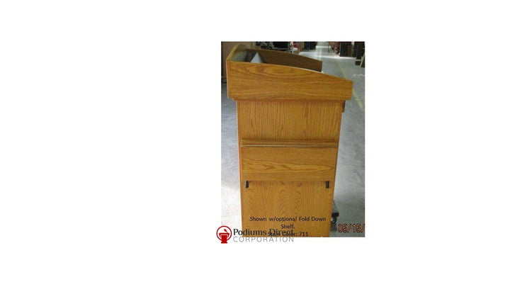Multimedia Lectern Monarch-Fold Down Shelf-Multimedia Podiums and Lecterns-Podiums Direct