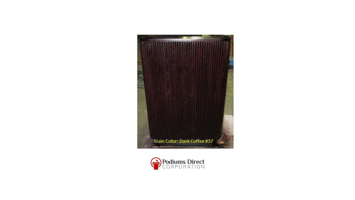 Handcrafted Solid Hardwood Lectern Providence-Front Dark Coffee #37-Handcrafted Solid Hardwood Pulpits, Podiums and Lecterns-Podiums Direct