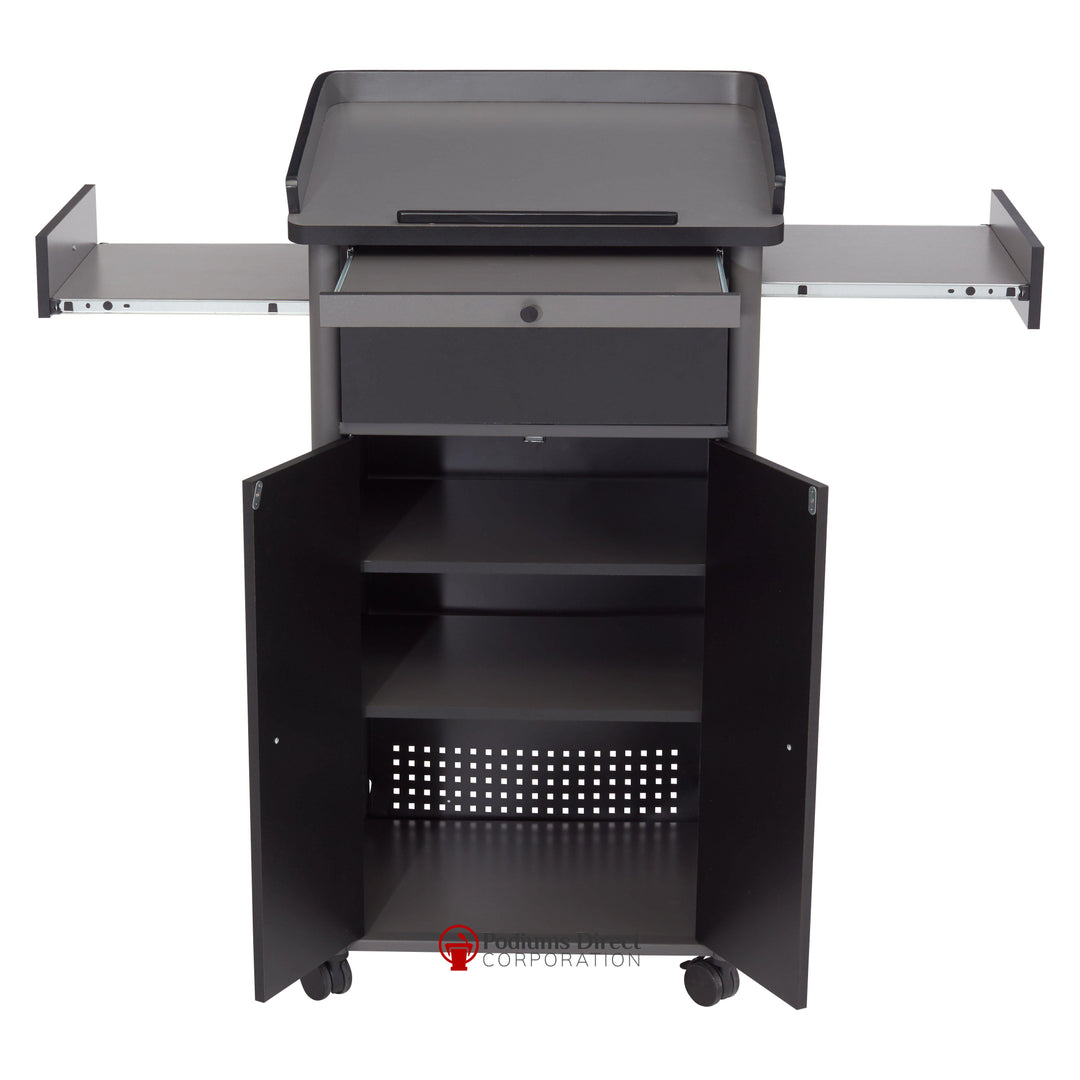 Greystone Lectern GSL Oklahoma Sound-Back View-Presentation AV Tablet Laptop Carts and Plasma LCD Stands-Podiums Direct