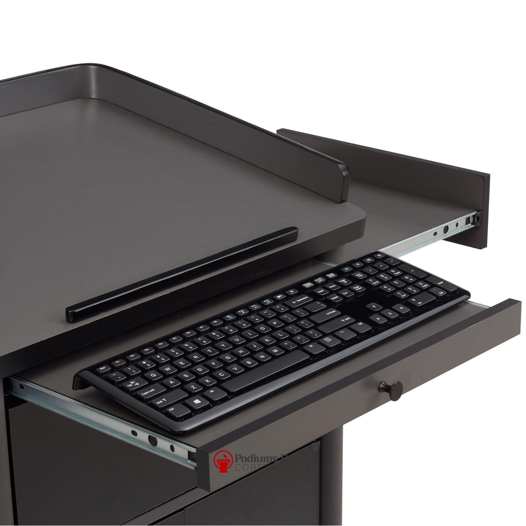 Greystone Lectern GSL Oklahoma Sound-Front Pull Out Tray-Presentation AV Tablet Laptop Carts and Plasma LCD Stands-Podiums Direct