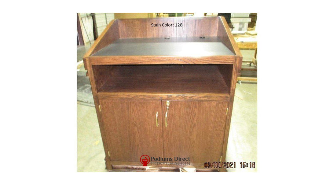 Handcrafted Solid Hardwood Lectern Heritage-Back 128-Handcrafted Solid Hardwood Pulpits, Podiums and Lecterns-Podiums Direct
