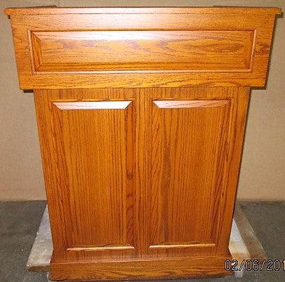 Multimedia Lectern Empire-Front View-Multimedia Podiums and Lecterns-Podiums Direct