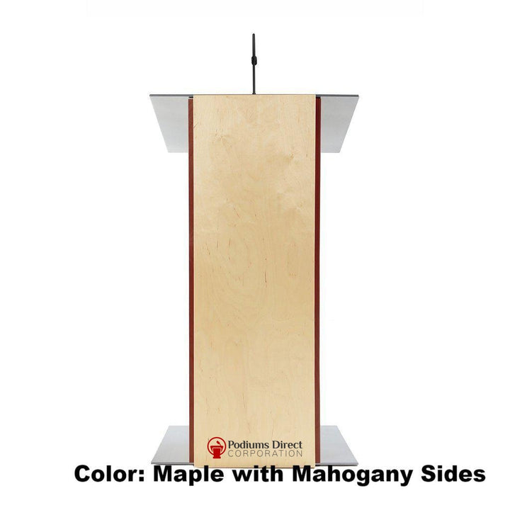 Contemporary Lectern and Podium K-2-Maple with Mahogany-Contemporary Lecterns and Podiums-Podiums Direct