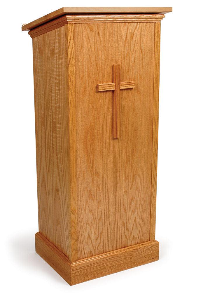 Non Sound Lectern FPL245 Full Pedestal-Non Sound Podiums and Lecterns-Podiums Direct