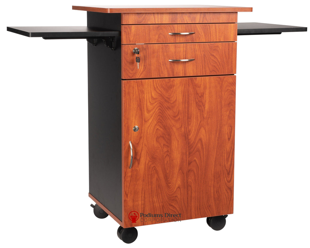 Multi Media Cart MMC Oklahoma Sound-Back View-Presentation AV Tablet Laptop Carts and Plasma LCD Stands-Podiums Direct