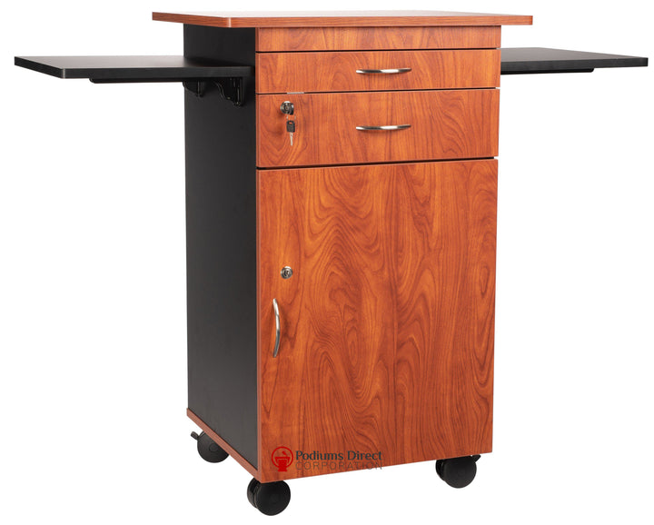 Multi Media Cart MMC Oklahoma Sound-Back View-Presentation AV Tablet Laptop Carts and Plasma LCD Stands-Podiums Direct