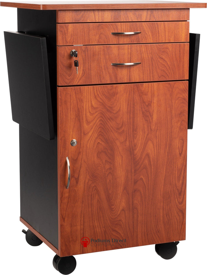 Multi Media Cart MMC Oklahoma Sound-Back View 2-Presentation AV Tablet Laptop Carts and Plasma LCD Stands-Podiums Direct