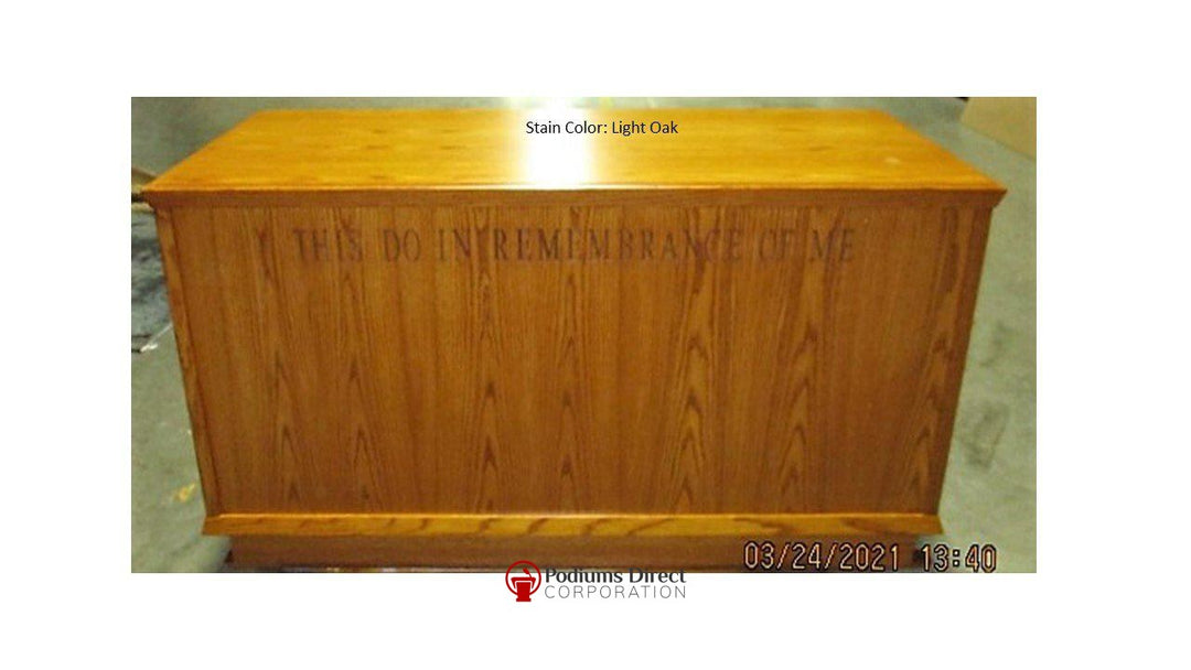 Communion Table NO 400-Front-Communion Tables and Altars-Podiums Direct