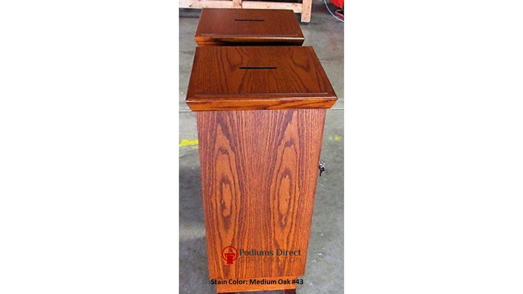 Tithe Box NO 40 Tithe/Prayer Box-Front-Tithe Boxes, Baptismal Font, Flower Stands, and Offering Tables-Podiums Direct