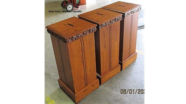 Tithe Box NO 50 Tithe/Prayer Box-Angle-Tithe Boxes, Baptismal Font, Flower Stands, and Offering Tables-Podiums Direct