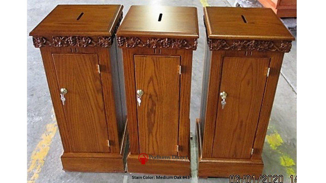 Tithe Box NO 50 Tithe/Prayer Box-Back-Tithe Boxes, Baptismal Font, Flower Stands, and Offering Tables-Podiums Direct