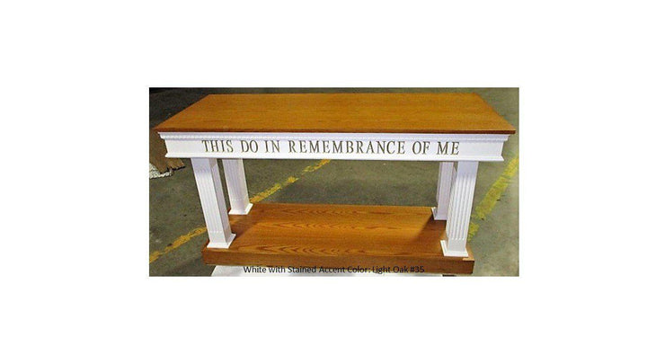 Communion Table NO 8405 Open Style-Communion Tables and Altars-Front View-Podiums Direct