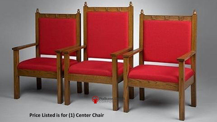 Clergy Church Chair NO 200 Series 48" Height Center Chair-Clergy Church Chairs-Podiums Direct