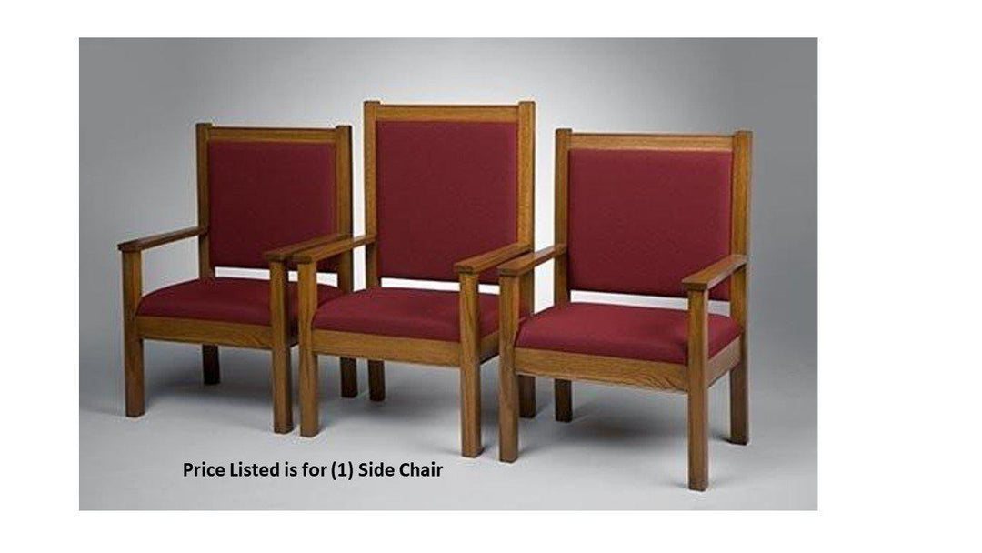 Clergy Church Chair NO 400 Series 44" Height Side Chair-Clergy Church Chairs-Podiums Direct