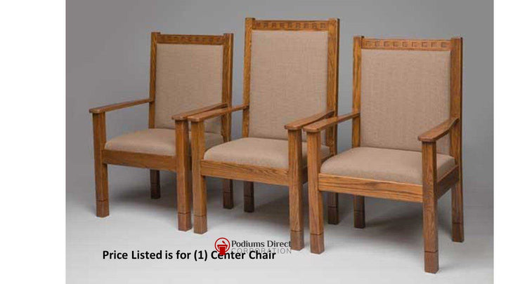 Clergy Church Chair NO 900 Series 48" Height Center Pulpit Chair-Clergy Church Chairs-Podiums Direct
