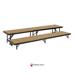 RS2LHB 2 Level Riser W/Hardboard By National Public Seating