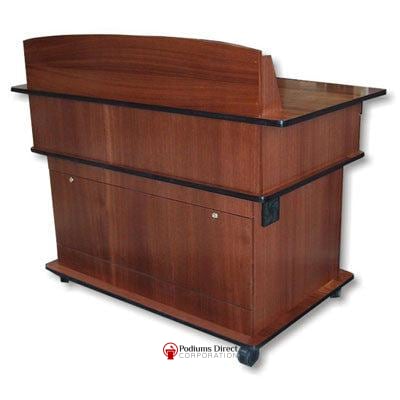 Handcrafted Solid Hardwood Lectern Fortress-Multimedia Podiums and Lecterns-Podiums Direct