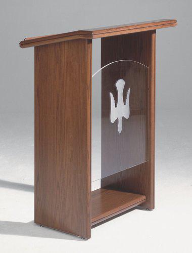 Wood with Acrylic Pulpit NO. P102-Wood With Acrylic Pulpits, Podiums and Lecterns-Podiums Direct