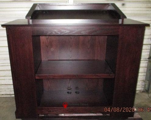 Handcrafted Solid Hardwood Lectern Colonial-Handcrafted Solid Hardwood Pulpits, Podiums and Lecterns-Back View--Podiums Direct