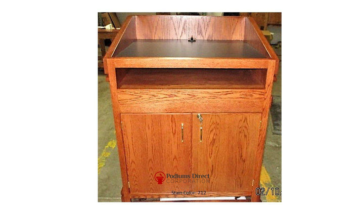 Handcrafted Solid Hardwood Lectern Heritage-Back 712-Handcrafted Solid Hardwood Pulpits, Podiums and Lecterns-Podiums Direct