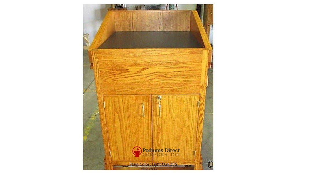 Handcrafted Solid Hardwood Lectern Heritage-Back 35-Handcrafted Solid Hardwood Pulpits, Podiums and Lecterns-Podiums Direct