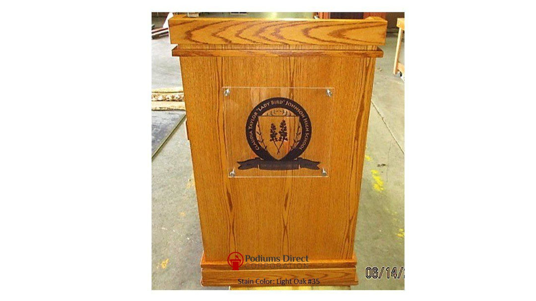 Handcrafted Solid Hardwood Lectern Heritage-Front 35-Handcrafted Solid Hardwood Pulpits, Podiums and Lecterns-Podiums Direct