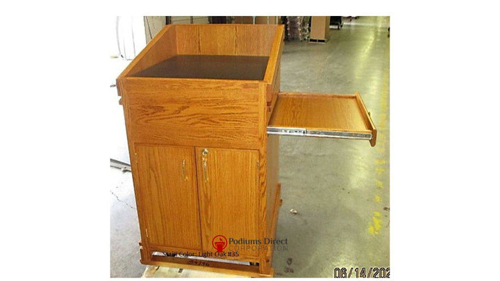 Handcrafted Solid Hardwood Lectern Heritage-Side 35-Handcrafted Solid Hardwood Pulpits, Podiums and Lecterns-Podiums Direct