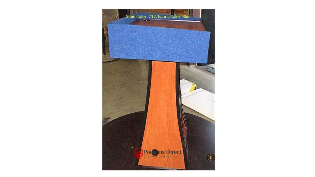 Handcrafted Solid Hardwood Lectern PD Presidential Non-Sound-Side View-Handcrafted Solid Hardwood Pulpits, Podiums and Lecterns-Podiums Direct