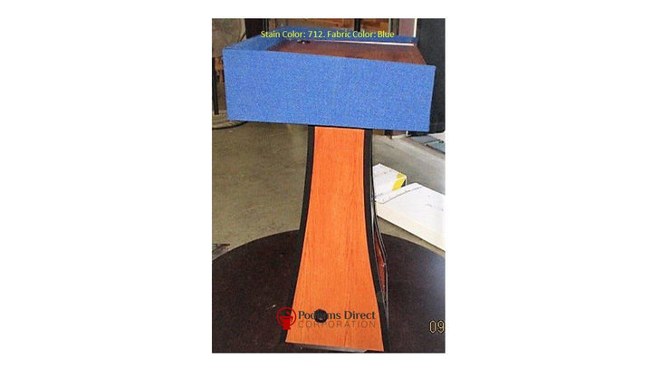Handcrafted Solid Hardwood Lectern PD Presidential Non-Sound-Side View-Handcrafted Solid Hardwood Pulpits, Podiums and Lecterns-Podiums Direct