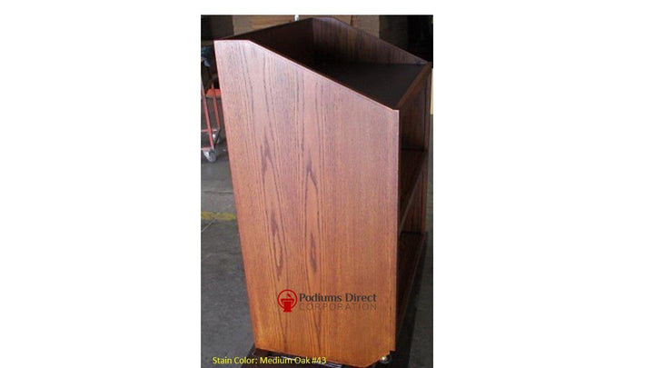 Handcrafted Solid Hardwood Lectern Spartan-Side-Handcrafted Solid Hardwood Pulpits, Podiums and Lecterns-Podiums Direct