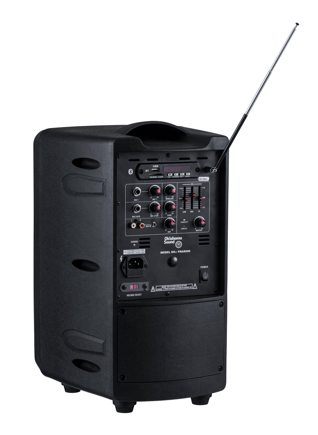 Pro Audio PA Systems Public Address Systems-Back-Oklahoma Sound Pro Audio PRA-8000-Podiums Direct