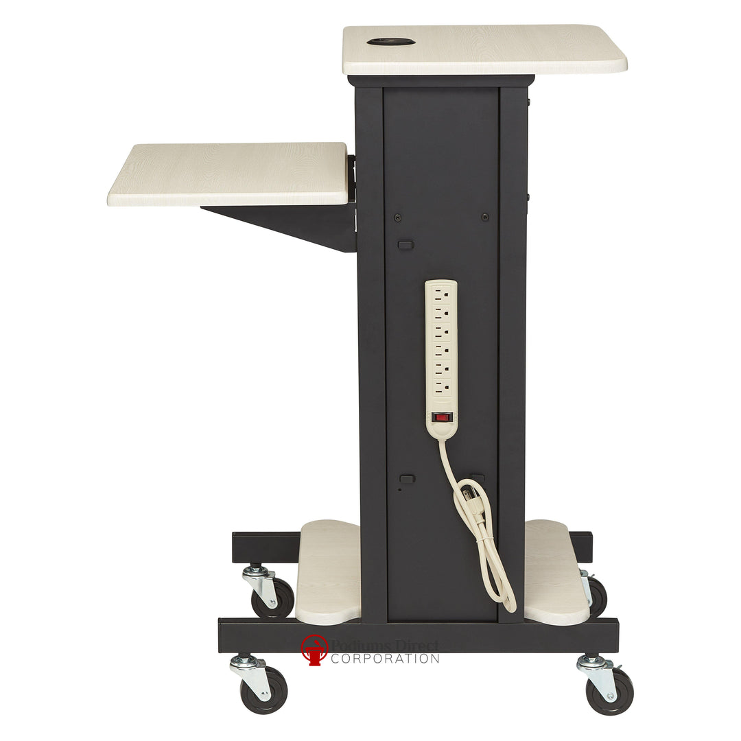 Presentation AV Cart PRC200 Oklahoma Sound-Side View-Presentation AV Tablet Laptop Carts and Plasma LCD Stands-Podiums Direct