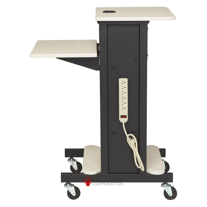 Presentation AV Cart PRC200 Oklahoma Sound-Side View-Presentation AV Tablet Laptop Carts and Plasma LCD Stands-Podiums Direct