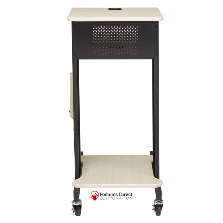 Presentation AV Cart PRC200 Oklahoma Sound-Back View-Presentation AV Tablet Laptop Carts and Plasma LCD Stands-Podiums Direct