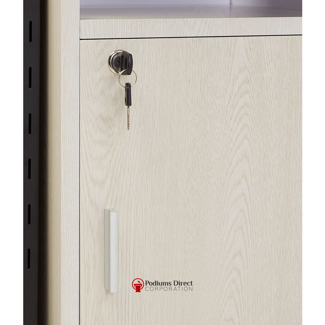 Presentation AV Cart PRC250 Oklahoma Sound Premium Plus-Key Lock-Presentation AV Tablet Laptop Carts and Plasma LCD Stands-Podiums Direct