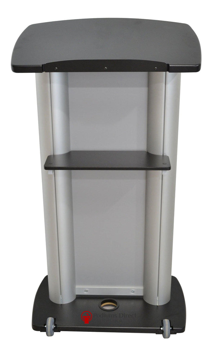 Contemporary Lectern and Podium CS1 Aluminum Lectern-Back-Contemporary Lecterns and Podiums-Podiums Direct