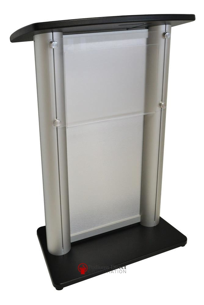 Contemporary Lectern and Podium CS2 Aluminum Lectern-Angle-Contemporary Lecterns and Podiums-Podiums Direct