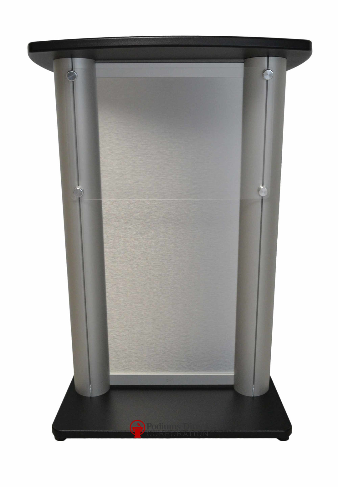 Contemporary Lectern and Podium CS2 Aluminum Lectern-Front-Contemporary Lecterns and Podiums-Podiums Direct