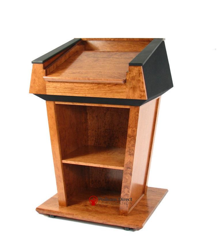 Non Sound Lectern PRES900 Presidential Plus Podium-Back View-Non Sound Podiums and Lecterns-Podiums Direct