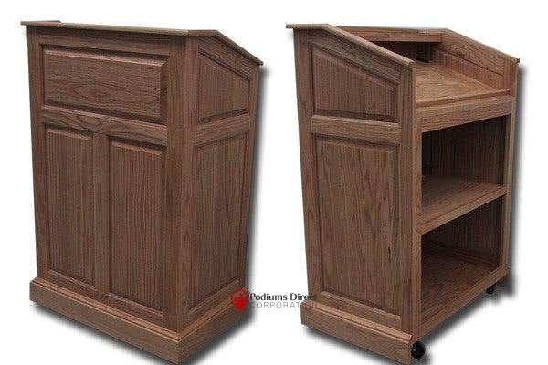 Handcrafted Solid Hardwood Lectern Colonial-Handcrafted Solid Hardwood Pulpits, Podiums and Lecterns-Podiums Direct