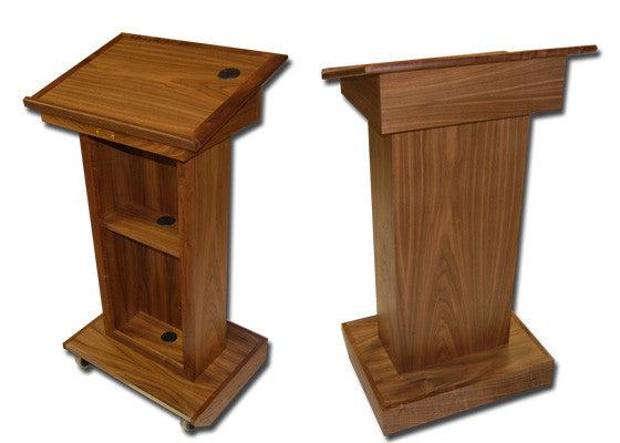 Handcrafted Solid Hardwood Lectern Royal-Handcrafted Solid Hardwood Pulpits, Podiums and Lecterns-Podiums Direct