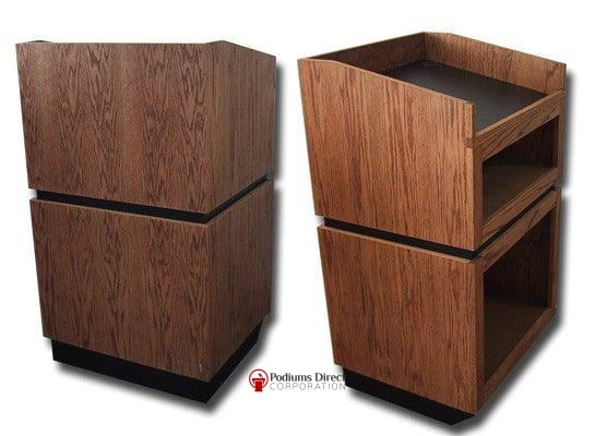 Handcrafted Solid Hardwood Lectern Landmark-Handcrafted Solid Hardwood Pulpits, Podiums and Lecterns-Podiums Direct