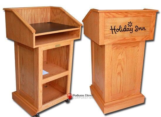 Handcrafted Solid Hardwood Lectern Celebrity-Handcrafted Solid Hardwood Pulpits, Podiums and Lecterns-Podiums Direct