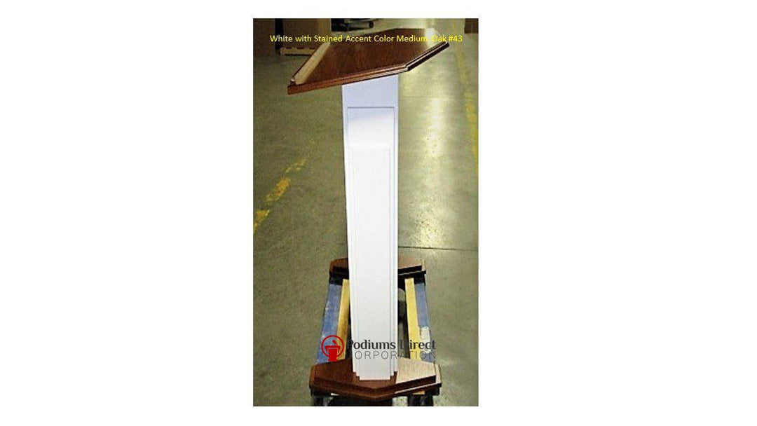 Wood with Acrylic Pulpit 701W Proclaimer-Side-Wood With Acrylic Pulpits, Podiums and Lecterns-Podiums Direc