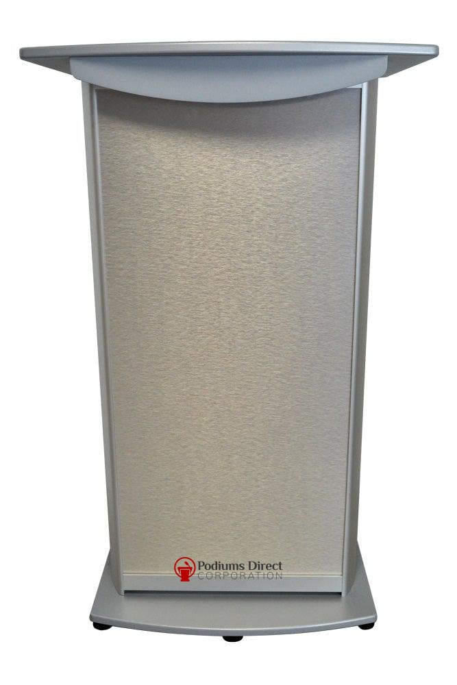 Contemporary Lectern and Podium H2 Standard Aluminum Lectern-Front-Contemporary Lecterns and Podiums-Podiums Direct